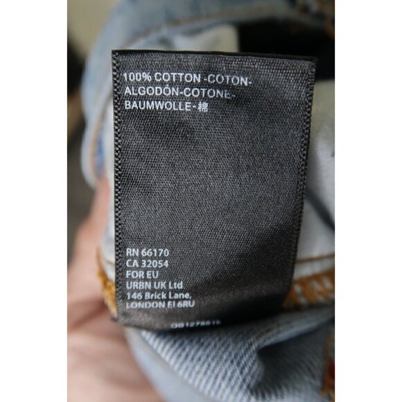 BDG Urban Outfitters Cowboy Jeans Womens 29 Distressed Denim High Rise Raw Hem - Picture 10 of 10